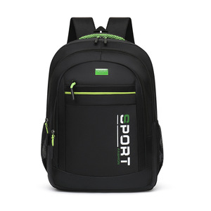 Sport <b>Backpack</b> <b>Black</b> Waterproof Computer Compartment Unisex Casual Travel Bag Spring 2024 - Product Image 1