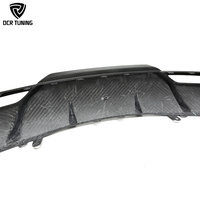 Difusor Trasero de Fibra de Carbono Seca Highland para Tesla Model 3, Acabado Mate, Kits de Carrocería Exterior, Labio de Parachoques Trasero de Carbono Real, 3 Nuevos