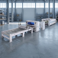 Machine de laminage automatique XINJUN pour panneaux alvéolaires en aluminium PUR, avec colle thermofusible, fonction anti-colle, pompe, film PET, 65 kW, 380V, 3 phases