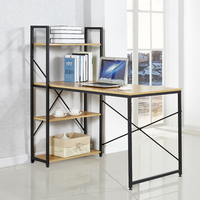 Table de jeu moderne en bois pour bureau à domicile bureau d'étude pour ordinateur portable avec étagères pour poste de travail d'écriture ou bureau d'angle d'ordinateur