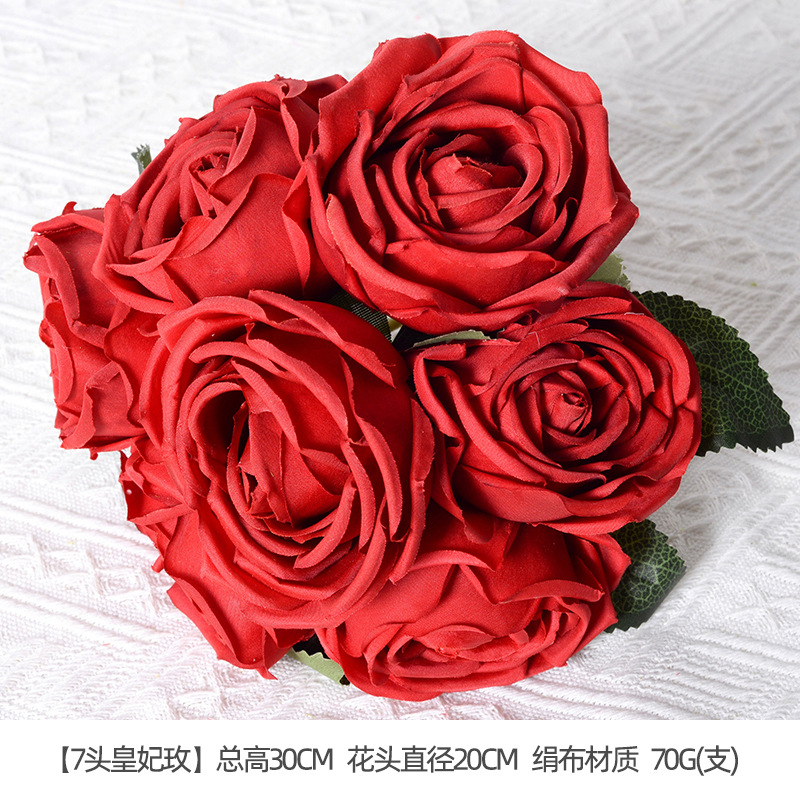 7 concubine impériale rose rouge