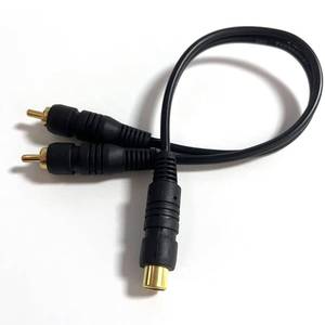 female to dual RCA male audio <b>cable</b>, PVC sheath, anti-interference Y-splitter, suitable for amplification applications - Product Image 3