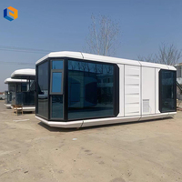 Maison capsule spatiale de luxe Volferda V9, 2 chambres, villa préfabriquée mobile en acier pour hôtel et complexe hôtelier