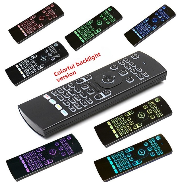 MX3 Smart PC Tablet Wireless Remote Control Colorful Backlight Flying Squirrel Projector Made of Plastic Colorful Version