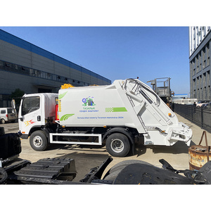 รถบรรทุกอัดขยะจีน Faw 4x2 7 คิว แบบบรรทุกด้านหลัง สำหรับบีบอัดและขนย้ายขยะ - Product Image 4