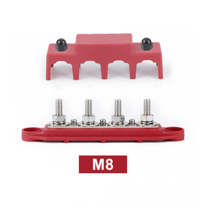 บัสบาร์แบตเตอรี่ CNSPEED M8M10 แบบ 4 ขา สีแดง บล็อกจ่ายไฟฟ้ากระแสสูง ขั้วต่อแบบสตั๊ด - Product Image 2