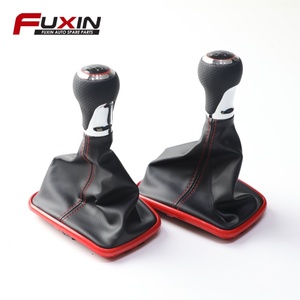 Palanca de Cambios de 5 Velocidades con Funda de Goma y Hilo Rojo para Volkswagen VW Golf MK4 <span class=keywords><strong>GTI</strong></span> R32 Bora Jetta - Product Image 5