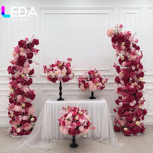 Arco de Fondo para Eventos y Bodas con Rosas de Seda Artificial Suave LEDA, Decoración con Camino de Flores Chiara, Tamaño Personalizable - Product Image 2