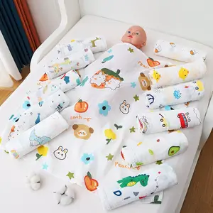 Baby wrap gauze bath towel hug quilt wholesale bag single newborn double layer cotton diaper gauze diaper swaddle wrap