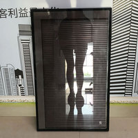 Ventana Corredera de Aleación de Aluminio con Certificación CE, con Persiana Integrada, Aislamiento Acústico, Protección Solar y Privacidad, Ventana Hueca para Construcción de Viviendas