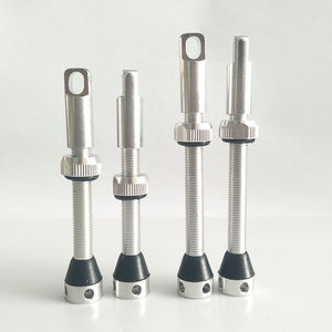 Válvula Presta de aleación de aluminio de 120mm de alta calidad, accesorios sin cámara de bicicleta de plata anodizada - Product Image 3