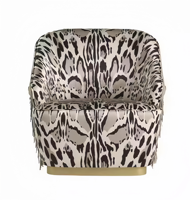 Canapé simple de haute qualité avec motif léopard canapé paresseux en cuir de qualité personnalisable pour application de villa