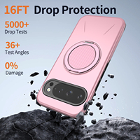 Pour Google Pixel 11 Pro XL 11Pro 11A, design Amorl, support magnétique rotatif, résistant aux chutes, TPU+PC2 en 1, coque de protection pour téléphone