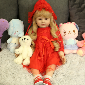 Lifereborn di alta vendita realistico 60 cm in Silicone morbido neonati neonati con riccioli dorati bambola <span class=keywords><strong>Elsa</strong></span> artificiale - Product Image 1