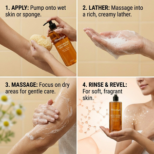 Gel <span class=keywords><strong>Doccia</strong></span> e Bagno Detergente, Detergente Idratante Quotidiano per il Corpo e Gel da Barba per Uomini e Donne - Product Image 5