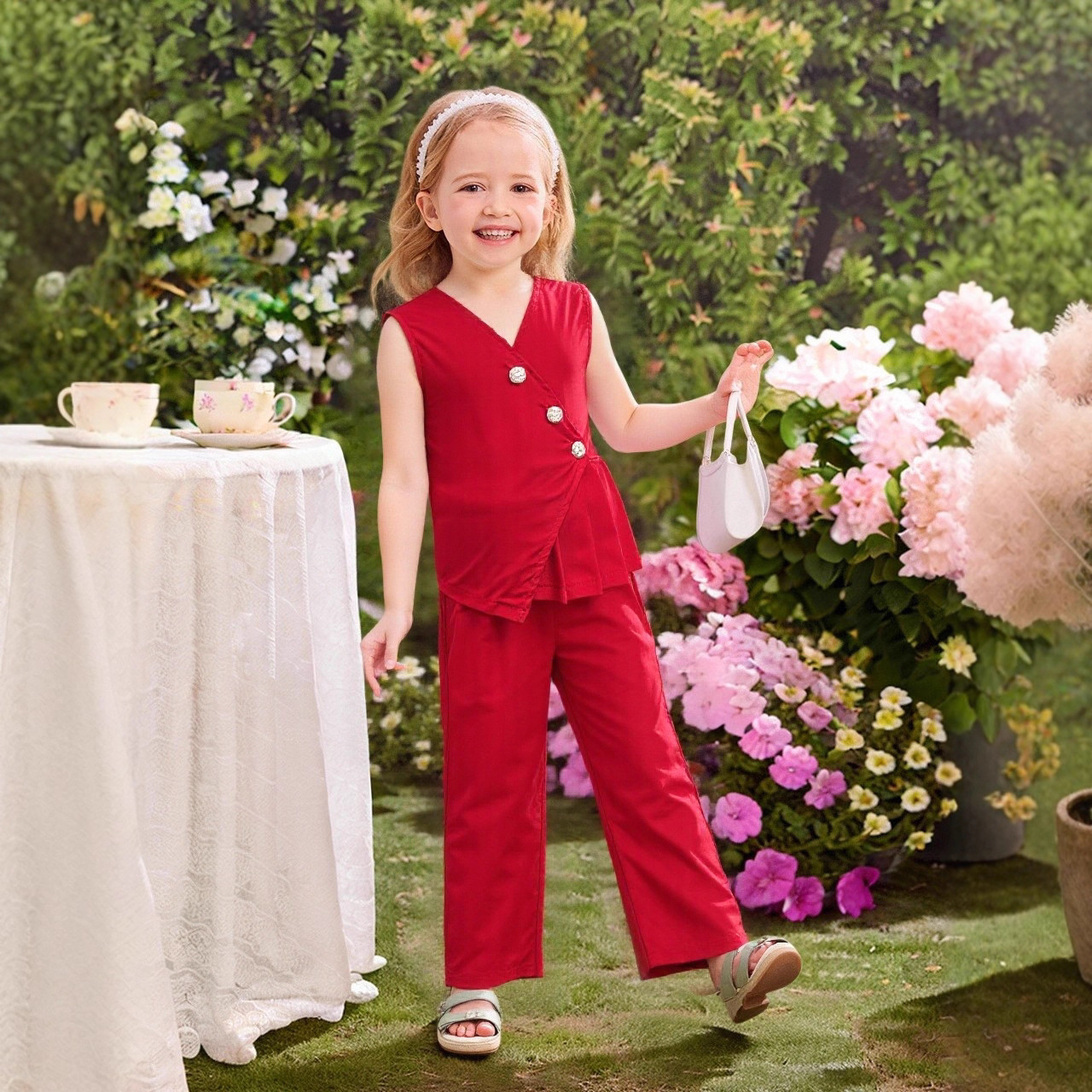 SH5128 red two-piece set
