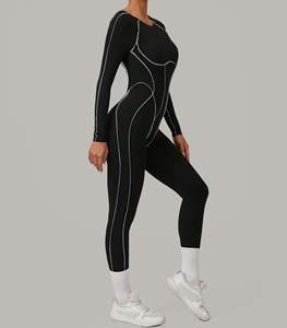 विभिन्न प्रकार की शैलियों मल्टीकोलर खेल योग जम्पसूट बैकलेस उच्च शक्ति वाले फिटनेस जिम बॉडीसूट - Product Image 4