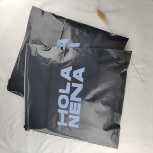 Emballage personnalisé sac à fermeture éclair en plastique sac d'emballage à fermeture éclair noir pour vêtements - Product Image 4