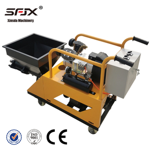 Mini pulvérisateur électrique de mortier 220V Jaune Trémie 115L Équipement de construction haute efficacité - Product Image 2
