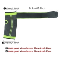 Protège-cheville de sport en nylon élastique unisexe, anti-entorse, compression, soutien, sangles et bandage enveloppant