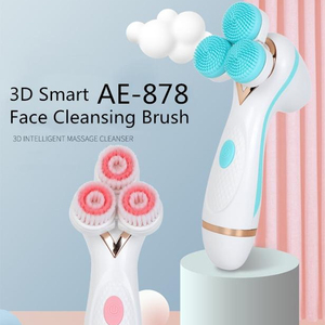 Konka — <span class=keywords><strong>brosse</strong></span> de nettoyage du <span class=keywords><strong>visage</strong></span> 3 en 1, Rechargeable, sonique, 3 roues, rotative, imperméable, nettoyage des pores, massage Spa, épurateur <span class=keywords><strong>Anti</strong></span>-vieillissement 3D - Product Image 1