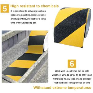 Yellow & Black Anti Slip Safety <b>Tape</b>, High Visibility Hazard Marking Grip <b>Tape</b> for Floors,Stairs,Ramps,Walkways & Industrial Use - Product Image 5