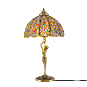 Handmade Thổ Nhĩ Kỳ Phong Cách Tất Cả Các Đồng Khảm Kính Màu Đèn Bàn E14/E26 Bóng Đèn Cơ Sở Linh Hoạt Điện Cung Cấp - Product Image 3