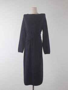 Robe en tricot à ceinture de conception française, personnalisation OEM, robe moulante de bureau pour femmes, tissu Andy, coupe ajustée, robe <span class=keywords><strong>pull</strong></span> d'hiver - Product Image 3