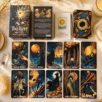 Cartes de tarot personnalisées en gros, jeu de 78 cartes avec guide, impression couleur 400G, coffret, OEM ODM