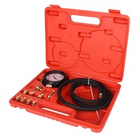 Kit d'outils de diagnostic universel portable 12 pièces pour liquide de transmission, testeur de pression d'huile, résistant pour PE/caoutchouc/cuivre pur