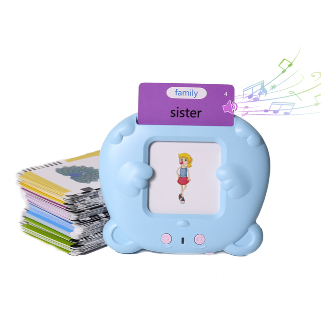 Early Childhood Language Education Talking Flash Cards Learning Device Educational Toys Word Playing Card for Kids