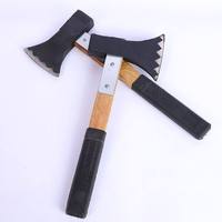 Hache à fendre le bois artisanale en acier à haute teneur en carbone avec manche en bois renforcé antidérapant pour fendre les bûches