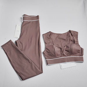 नि: शुल्क शुल्क योग और महिला डिजाइनर कपड़े स्पोर्ट्स ब्रा लेगिंग स्पोर्ट्सवियर 2 पीस - Product Image 1