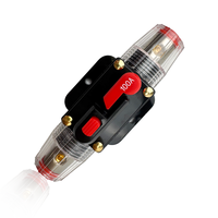 Amplificateur de voiture 4 canaux classe AB AK-F04 12-36V avec porte-fusible ANL 100A, lumière LED, SNR 91-100dB, FR 20-20kHz pour borne négative