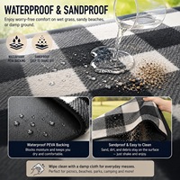 Tapis de pique-nique imprimé personnalisé, pliable, extra large, anti-sable, imperméable, rembourré, portable pour l'extérieur