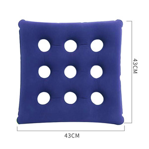 Coussin de siège gonflable carré en PVC, coussin d'air pour chaise de bureau pour personnes âgées, soutien pour soulager la pression - Product Image 5