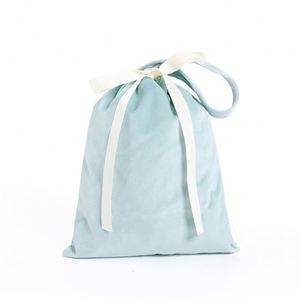 Pochette à cordon personnalisée pour dés, sacs cadeaux de luxe en velours pour bijoux de mariage avec fermoir à pression - Product Image 6