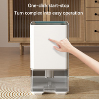 Déshumidificateur d'air intérieur haute capacité 1,2 L, déshumidificateurs intelligents à double cœur pour la maison