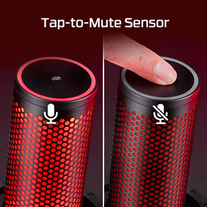 ดั้งเดิม <span class=keywords><strong>HyperX</strong></span> <span class=keywords><strong>quadcast</strong></span> 2ไมโครโฟนตั้งโต๊ะ USB แบบมีสายรอบทิศทางแบบไดนามิกสำหรับเล่นเกมและสตรีมมิ่งวัสดุพลาสติก - Product Image 4