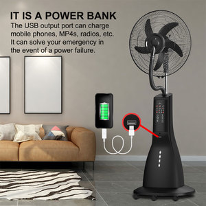 Ventilateur <span class=keywords><strong>Solaire</strong></span> Rechargeable de 16 Pouces Alimenté par Batterie avec Télécommande et Moteur CC sans Balais - Product Image 4