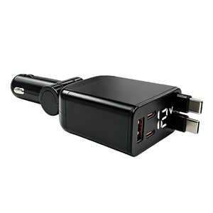 Cargador de coche retráctil súper rápido PD 30W QC3.0 DC2DC 4 en 1 PPS para coche y hogar, venta al por mayor desde China - Product Image 1