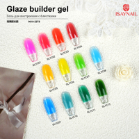 Gel de construction pour ongles Private Label Glaze, 16 couleurs, haute pigmentation, gel dur