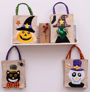 Bolsa de Tela Reutilizable para Dulces con Diseño de Calabaza para el Festival de los Fantasmas de Halloween, Bolsa de Regalo para Fiestas - Product Image 4