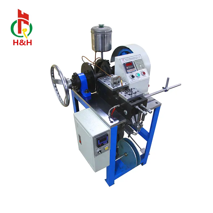 Xuzhou Henghui PLC Semi-Automatic Tipping Machine For Shoelace or Paper Bag Handle Rope Tips