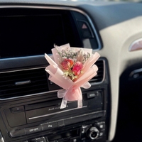 Diffuseur de parfum pour voiture, clip de ventilation, désodorisant, mini bouquet de fleurs séchées naturelles, articles cadeaux personnalisés pour entreprises et mariages