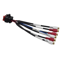 Amplificateur adaptateur amplificateur amplificateur de puissance subwoofer câble SUB prise RCA connecteur étanche 14 broches pour bus automobile SUV