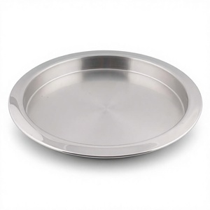 Plateau de service élégant en acier inoxydable, accessoires de bar, usage domestique, certifié écologique, Mayur Exports, hôtels, cafés, prix bas - Product Image 1