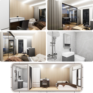 <span class=keywords><strong>Casa</strong></span> Cápsula Espacial Portátil de Acero Ligero, Plegable, Móvil y Modular para Vivienda Temporal Flexible y Ayuda en Casos de Desastre - Product Image 4