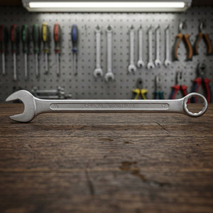 Clé combinée FERVI 12 mm 160 mm 60 g, durable et polyvalente, pour des fixations faciles - Product Image 2