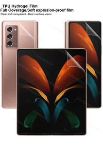 Pour <span class=keywords><strong>Samsung</strong></span> <span class=keywords><strong>Galaxy</strong></span> <span class=keywords><strong>Z</strong></span> Fold Series Qualité Supérieure Couverture Complète TPU Film Hydrogel Transparent Écran Principal + Deuxième Écran + Écran Arrière - Product Image 3